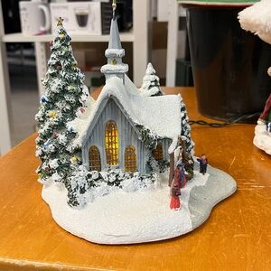 Thomas Kinkade Teleflora Country Church Nativity